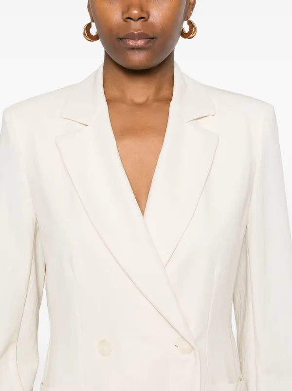 Harris Wharf D.b Blazer with shoulder pads rayon