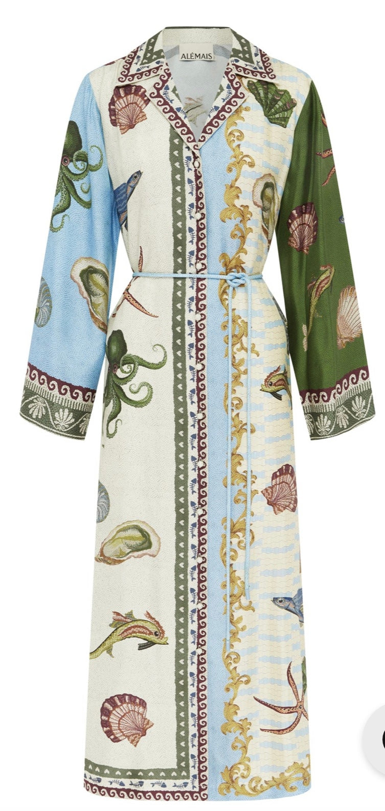 Alemais Bath House Silk Shirtdress