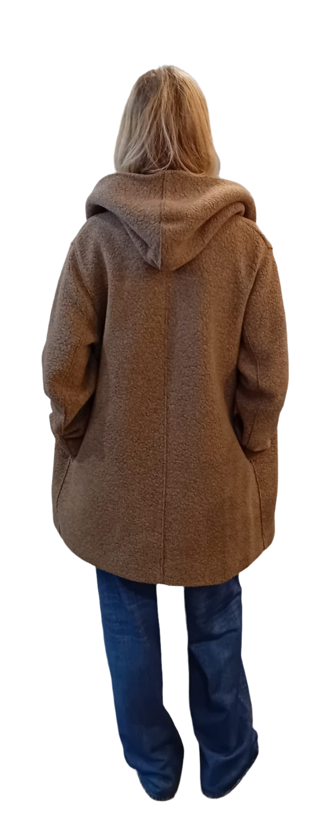 Harris Wharf Hooded Jacket Bouclé