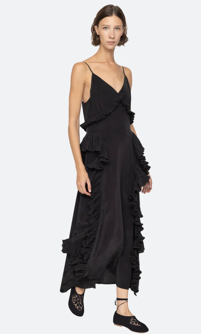 Sea NYC Delilah Ruffle Slip Dress