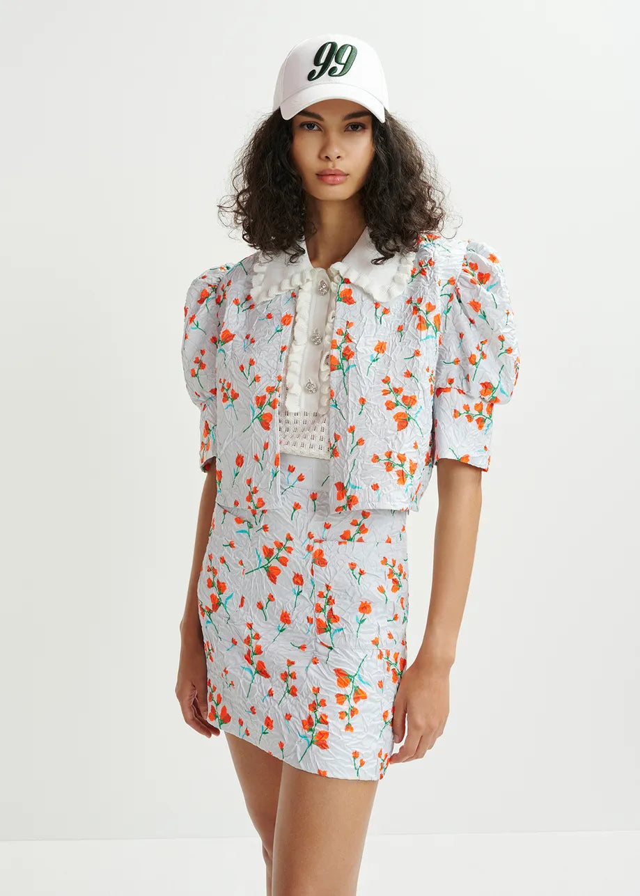 Essentiel Antwerp Hosha floral print cropped Jacket