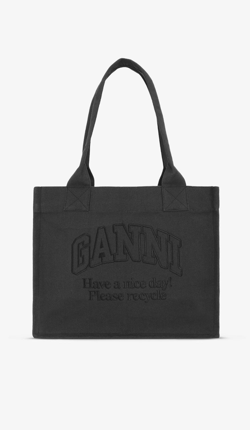 Ganni Large Canvas Tote Bag