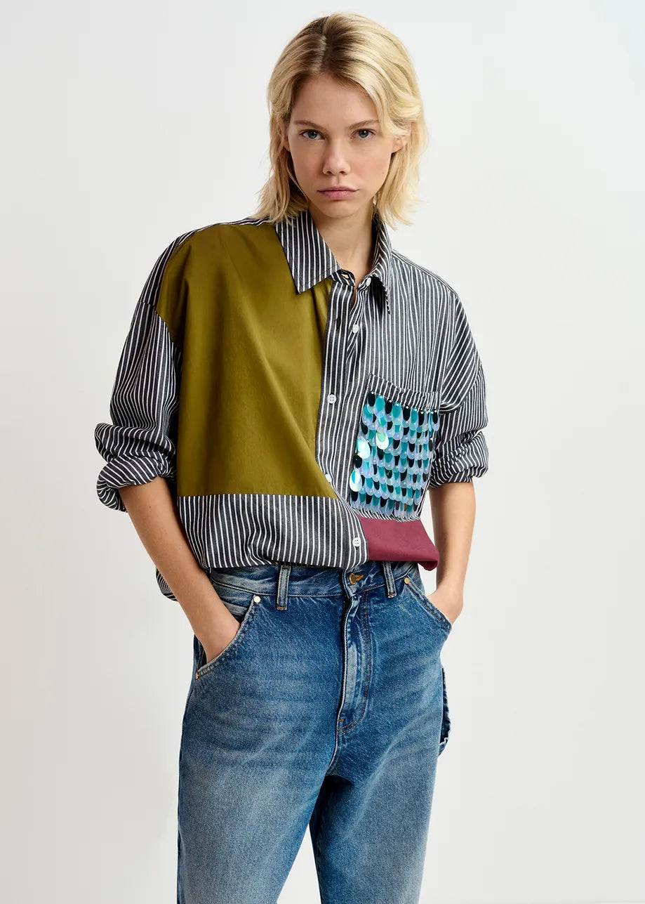 Essentiel Antwerp Glam Patchwork Shirt