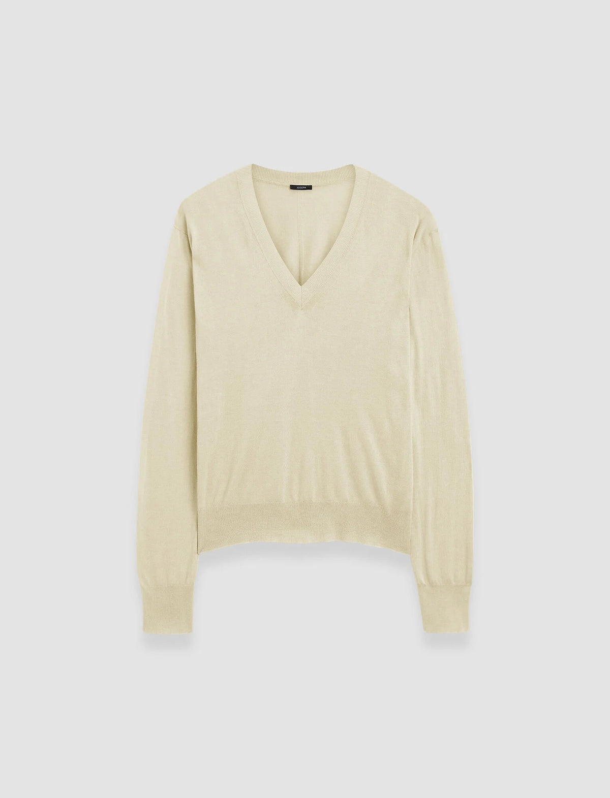 Joseph Superfine Cotton Silk V Neck Jumper