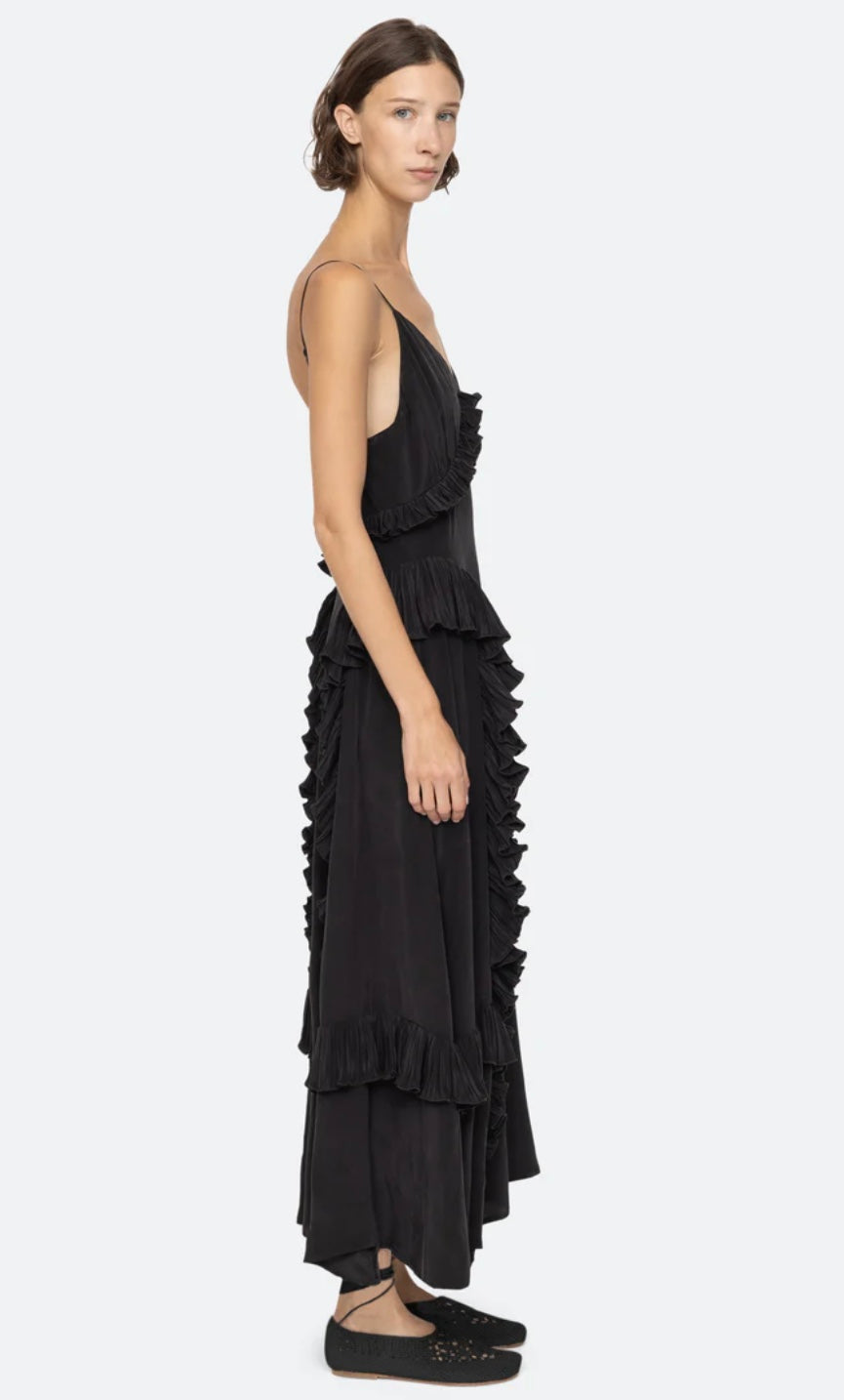 Sea NYC Delilah Ruffle Slip Dress