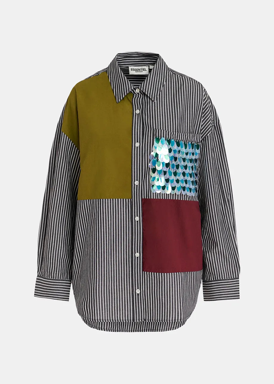 Essentiel Antwerp Glam Patchwork Shirt