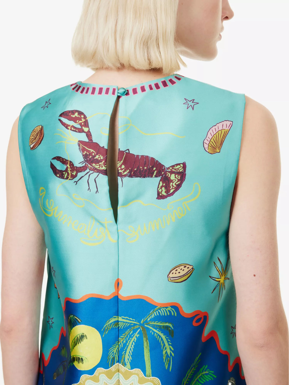 Alemais Surrealist Summer Mini Dress