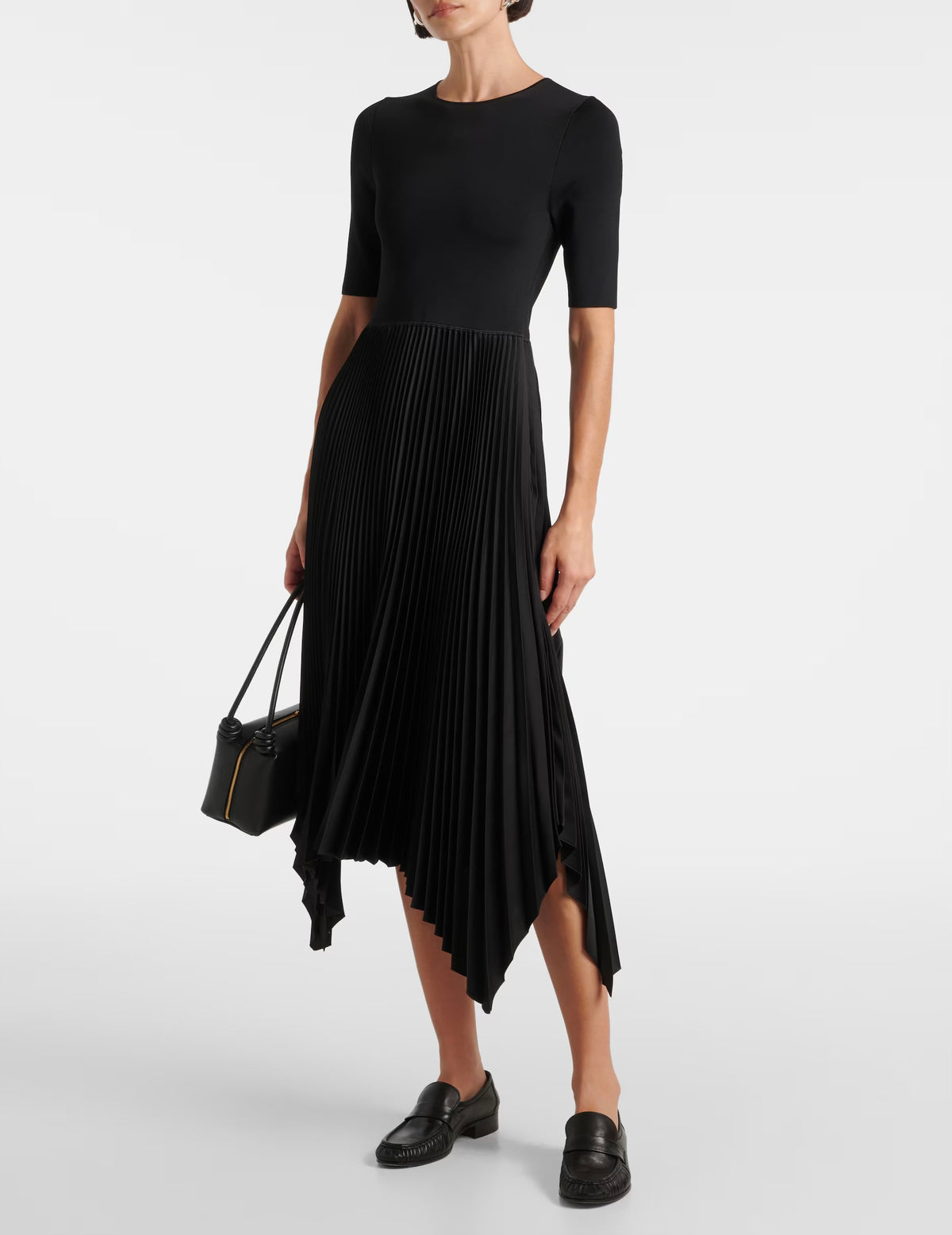 Joseph Darno Knit Weave Plissé Dress