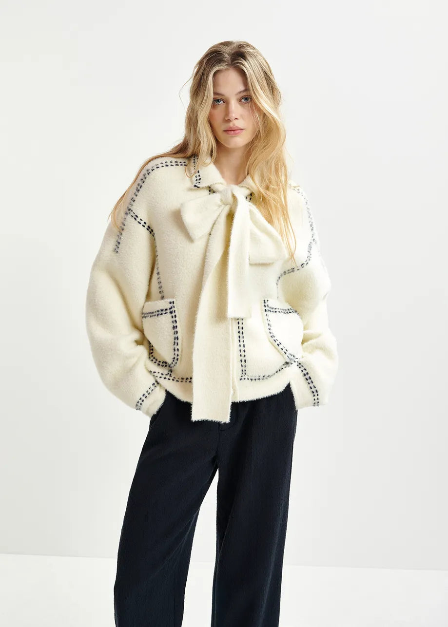 Essentiel Antwerp Hoops Knit Cardigan