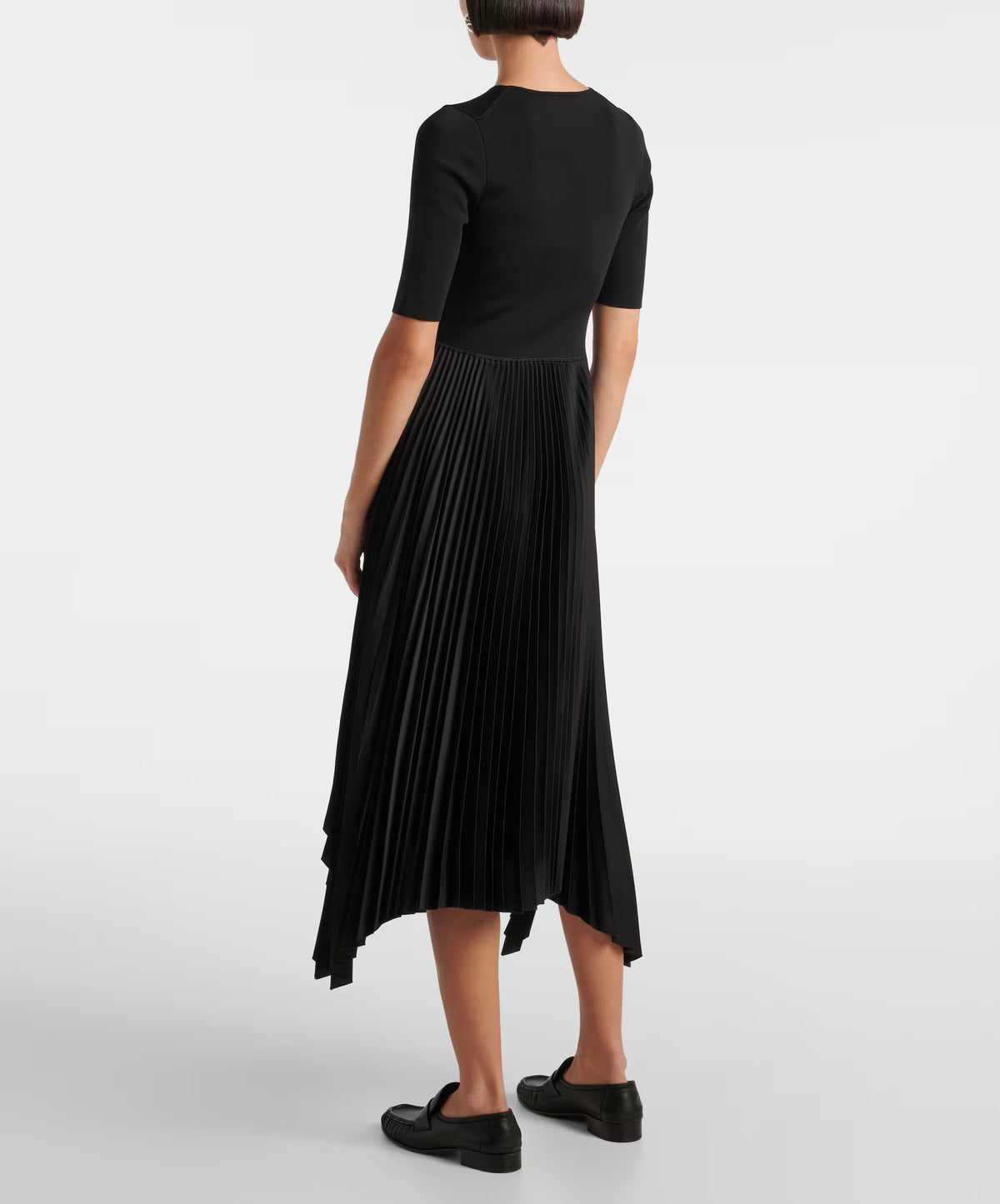 Joseph Darno Knit Weave Plissé Dress