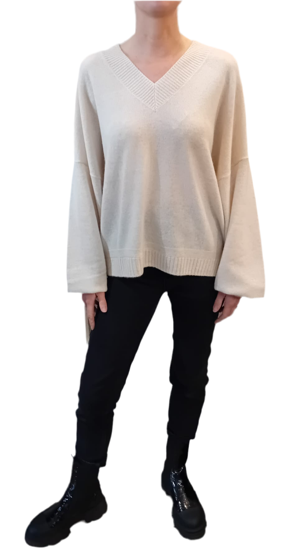 Colour Rush Sanita Oversized V Neck