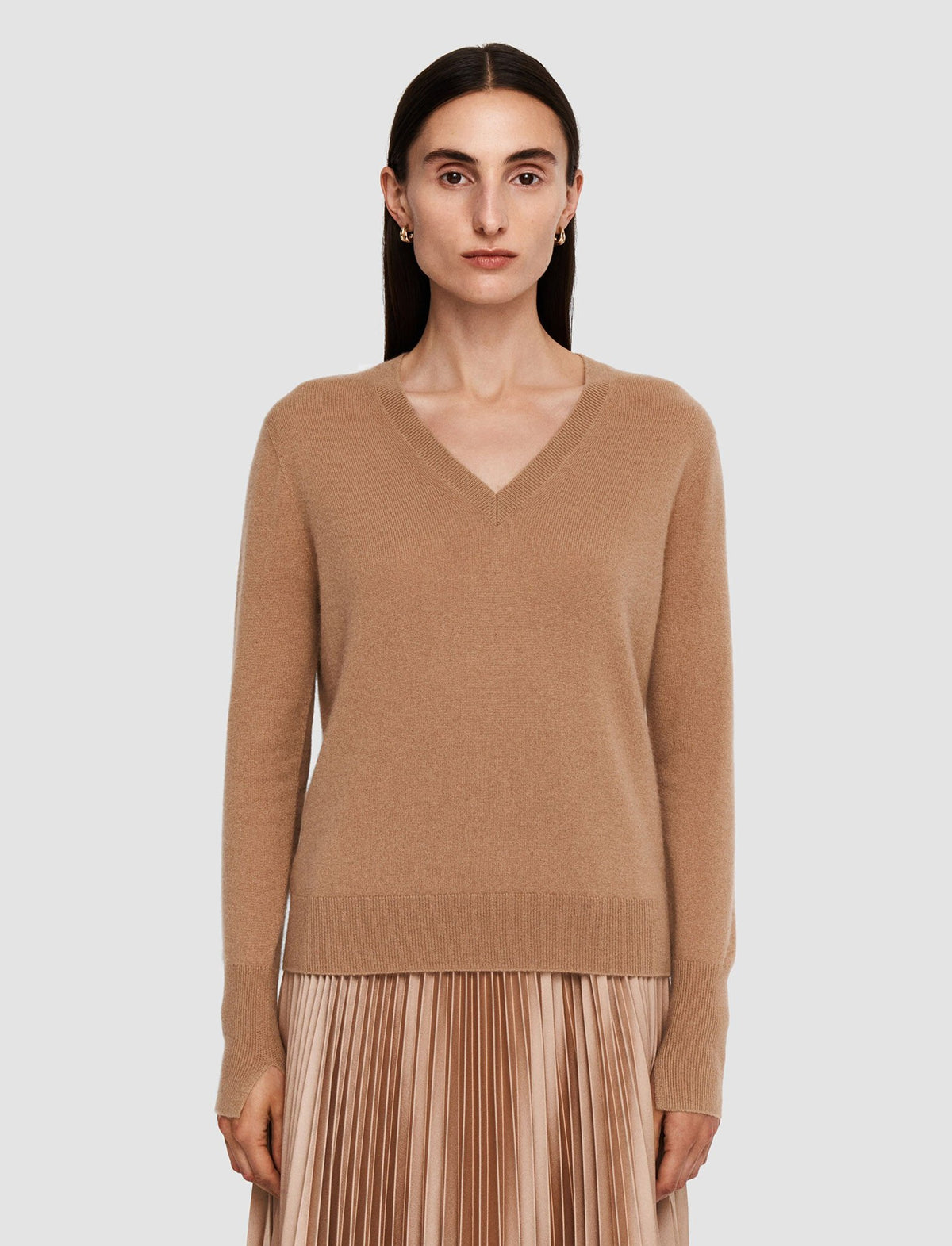 Joseph V Neck Light Pure Cashmere Jumper