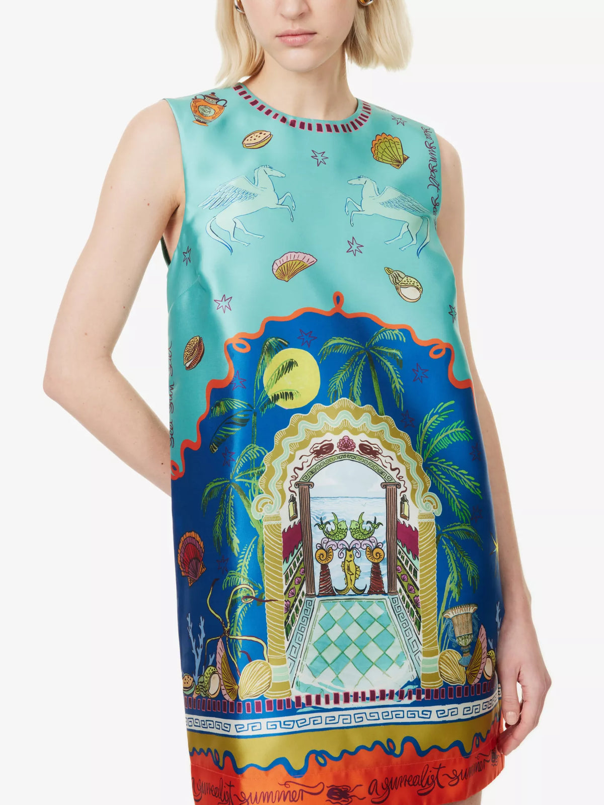 Alemais Surrealist Summer Mini Dress