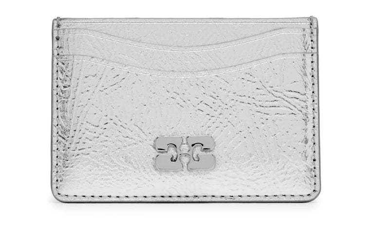 Ganni Bou Card Holder Metallic