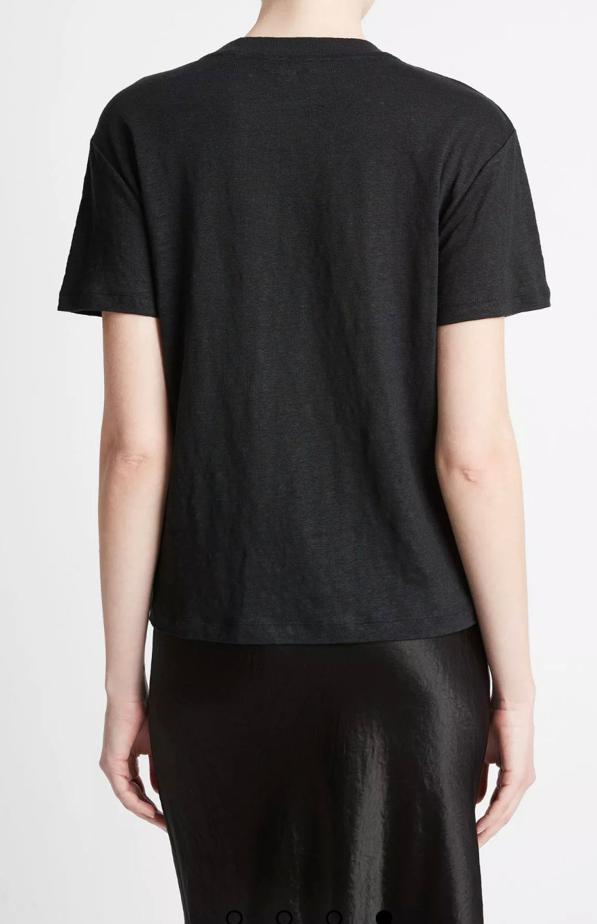 Vince Short Sleeve Drop Shoulder Crew Neck