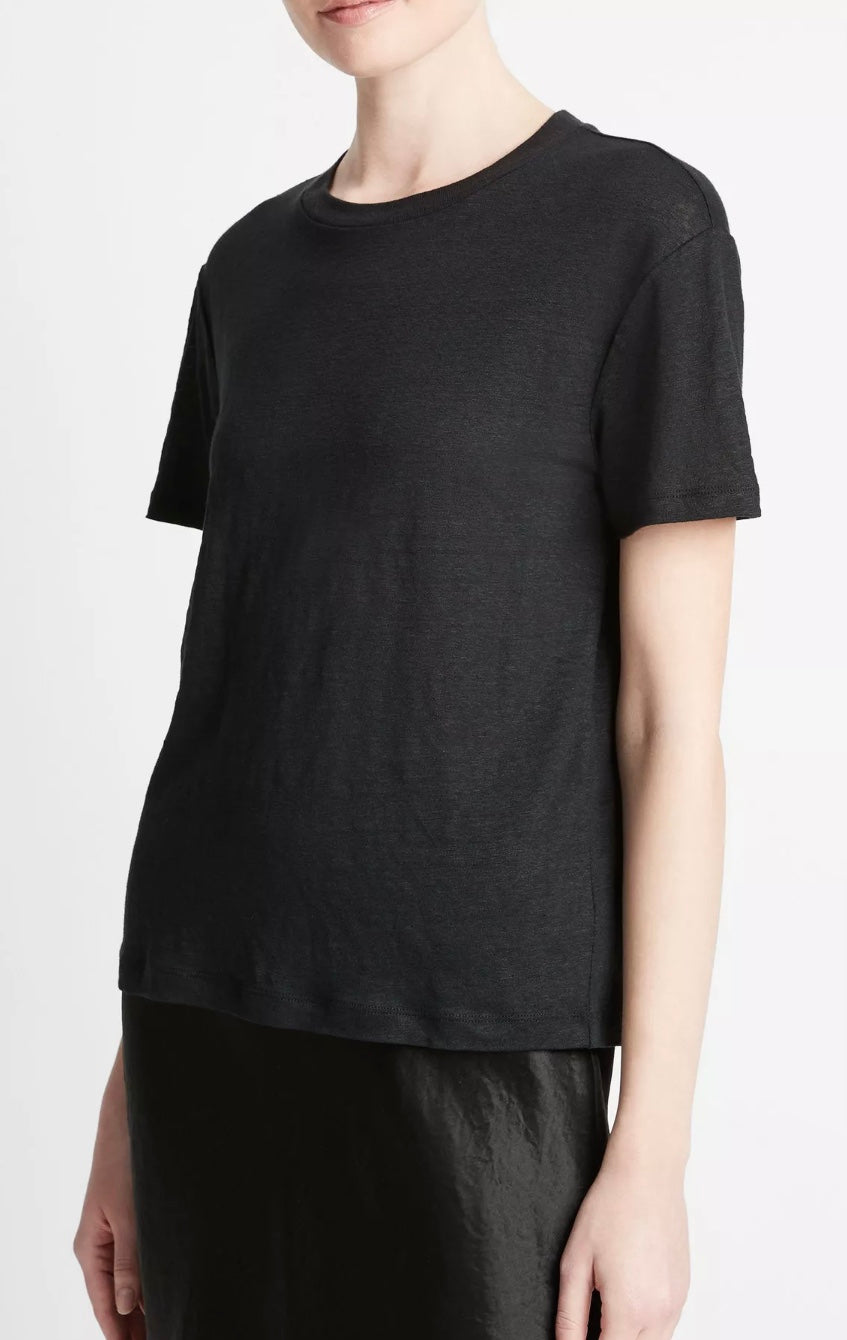 Vince Short Sleeve Drop Shoulder Crew Neck