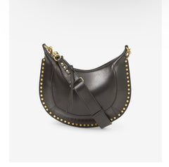 ISABEL MARANT Naoko studded shoulder bag - Neutrals