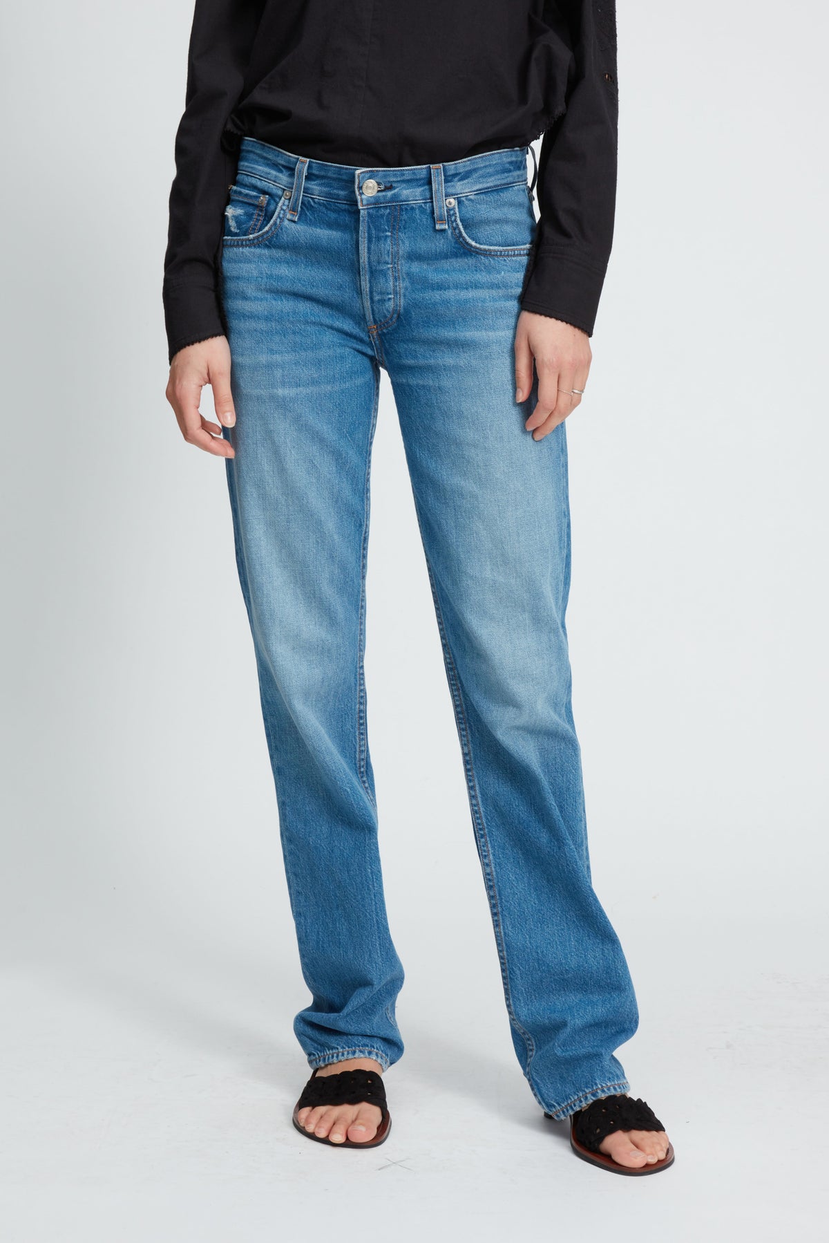 rag &amp;amp; bone - Piper - Jean droit taille basse